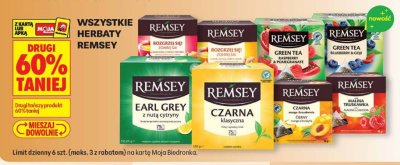 Herbaty Remsey różne rodzaje promocja w Biedronka