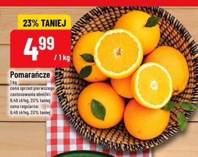 Pomarańcze 1 kg promocja w POLOmarket