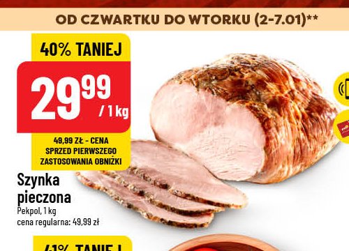 Szynka pieczona Pekpol promocja w POLOmarket