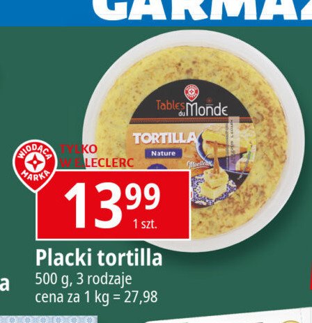 Tortille pszenne WIODĄCA MARKA TABLES DU MONDE Wiodąca marka promocja