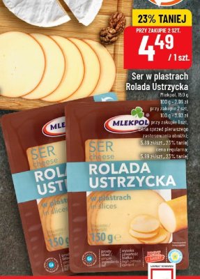 Ser w plastrach Rolada Ustrzycka Mlekpol promocja w POLOmarket