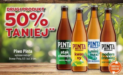 Piwo Pinta atak chmielu promocja w POLOmarket