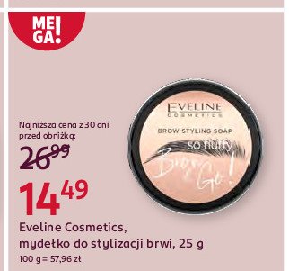 Mydło do stylizacji brwi Eveline brow & go! promocja w Rossmann