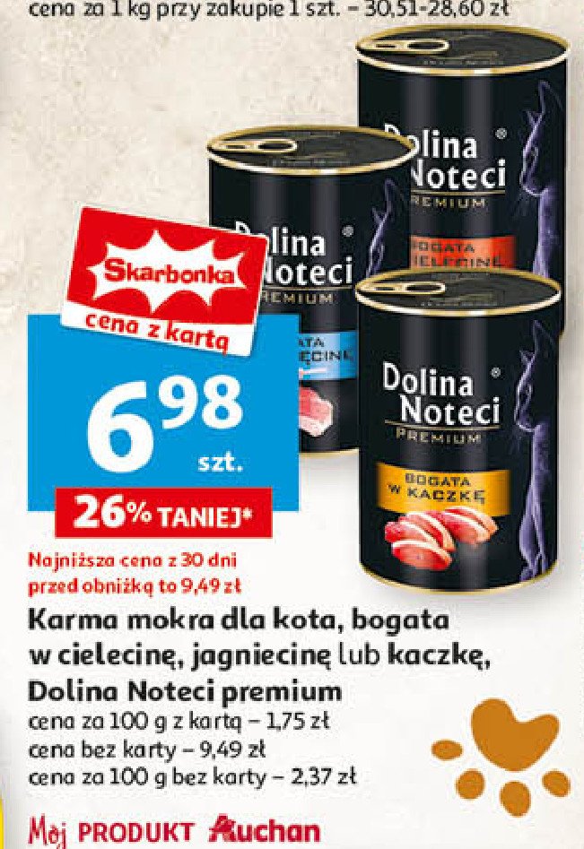 Karma dla kota bogata w kaczkę DOLINA NOTECI PREMIUM promocja