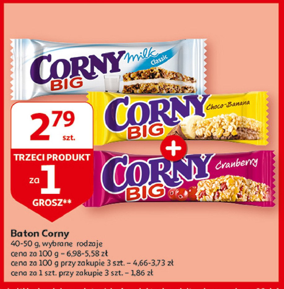 Baton mleczny classic Corny big promocja