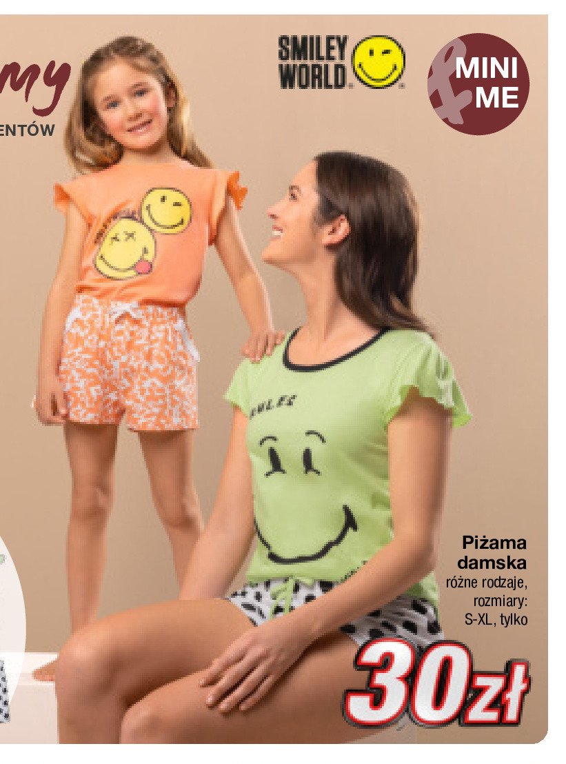 Piżama damska s-xl SMILEY WORLD promocja