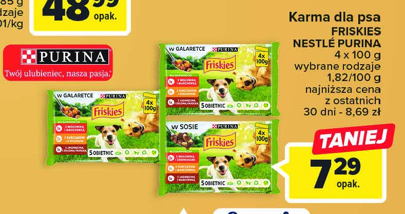 Karma dla kota z mięsem i warzywami w sosie Friskies adult Purina friskies promocja