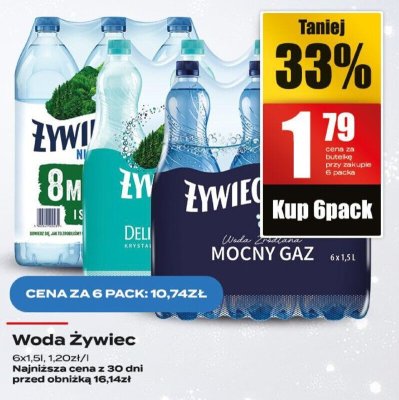 Woda Żywiec mocny gąz promocja w Supeco