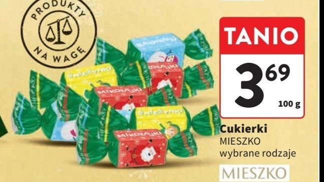 Cukierki mikołajki Mieszko promocja w Intermarche