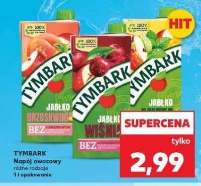 Napój jabłko-brzoskwinia Tymbark 1936 promocja