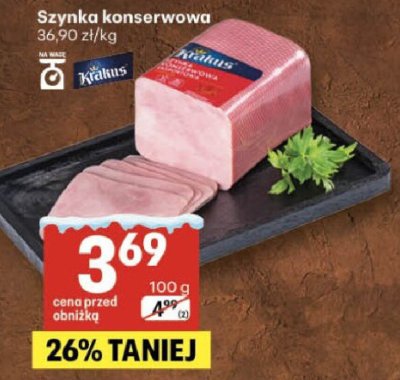 Szynka konserwowa promocja w Delikatesy Centrum