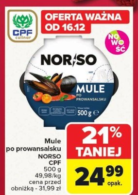 Mule po prowansalsku Norso promocja w Carrefour