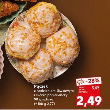 Pączek ze śliwkami i skórką pomarańczową promocja w Kaufland