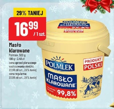 Masło klarowane Polmlek promocja w POLOmarket