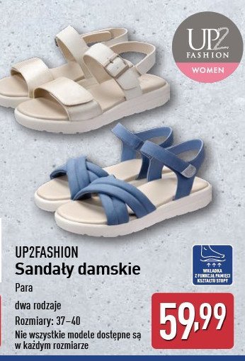 Sandały rzymianki damskie rozm 37-40 Up2fashion promocja w Aldi