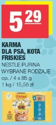 Karma dla psa, kota Friskies Nestle Purina wybrane rodzaje promocja w SPAR