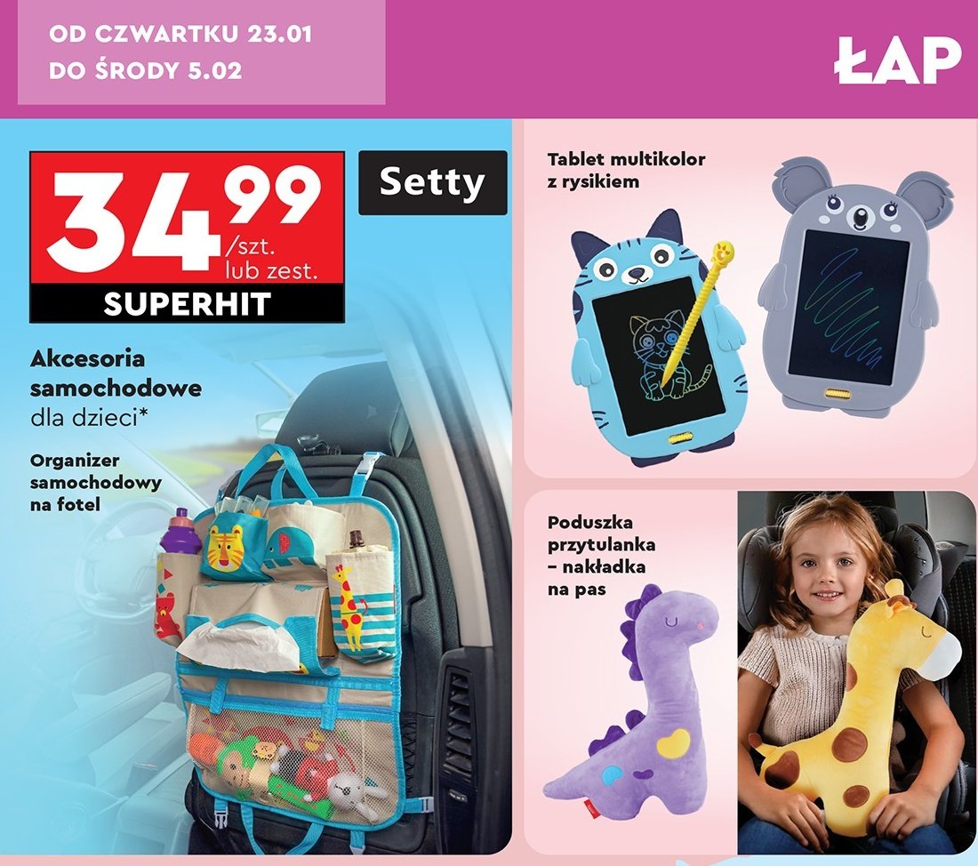 Tablet graficzny 9" Setty promocja w Biedronka