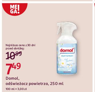 Odświeżacz powietrza cool freshness Domol promocja w Rossmann