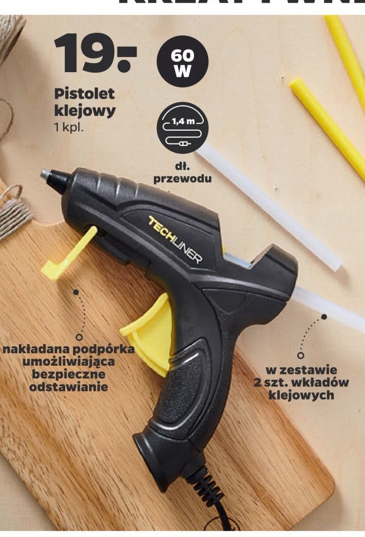 Pistolet do klejenia na gorąco Techliner promocja