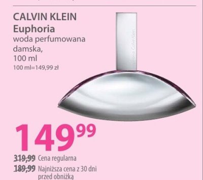Perfumy CALVIN KLEIN Euphoria woda perfumowana damska promocja w Hebe