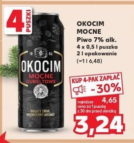 Piwo Okocim mocne dubeltowe promocja w Kaufland