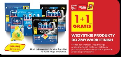 Produkty do zmywarki Finish - wszystkie rodzaje promocja w Biedronka
