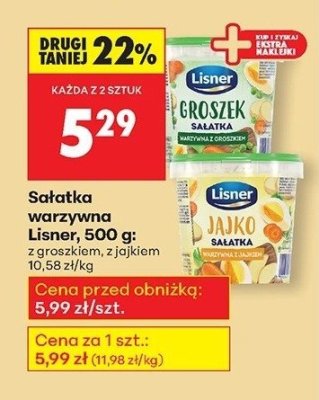 Sałatka warzywna z groszkiem promocja w Biedronka