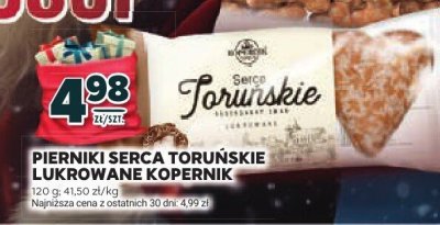 Pierniki Serca Toruńskie Lukrowane Kopernik promocja w Stokrotka