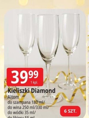 Kieliszki Diamond Altom promocja w Leclerc