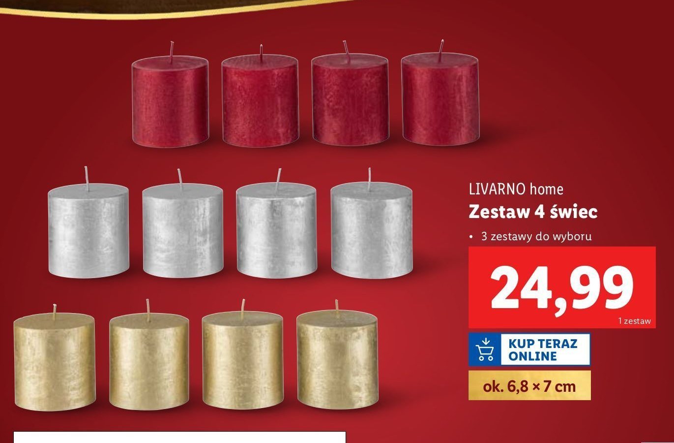 Świece LIVARNO HOME promocja w Lidl