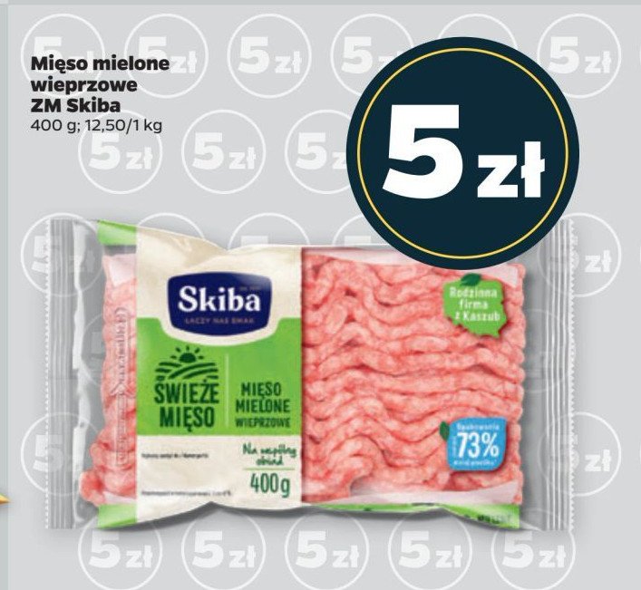 Mięso mielone wieprzowe Skiba promocja w Netto