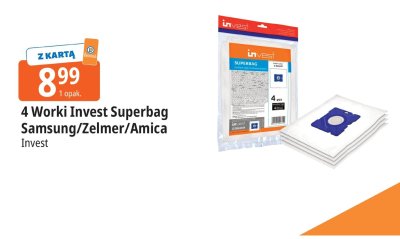 Worki Invest Superbag Samsung/Zelmer/Amica promocja w Leclerc