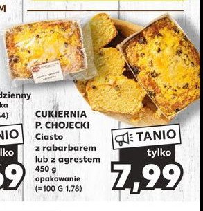 Ciasto jogurtowe z rabarbarem Chojecki promocja