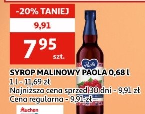 Syrop malinowy Paola promocja