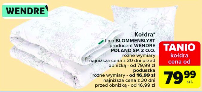 Kołdra blommenslyst 150 x 200 cm Wendre promocja