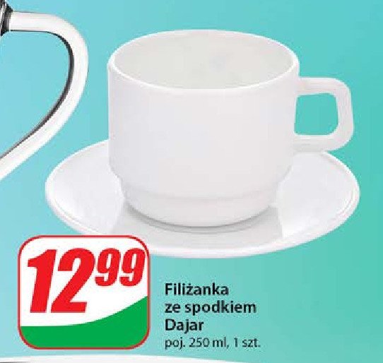 Filiżanka ze spodkiem 250 ml Dajar promocja