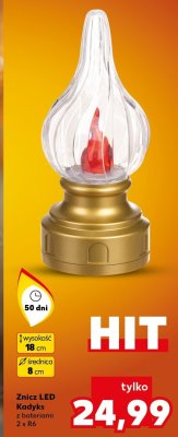 Znicz LED Kadyks z bateriami 2x R6 promocja w Kaufland