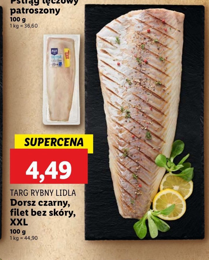 Dorsz czarny pol臋dwica Rybny targ lidla promocja