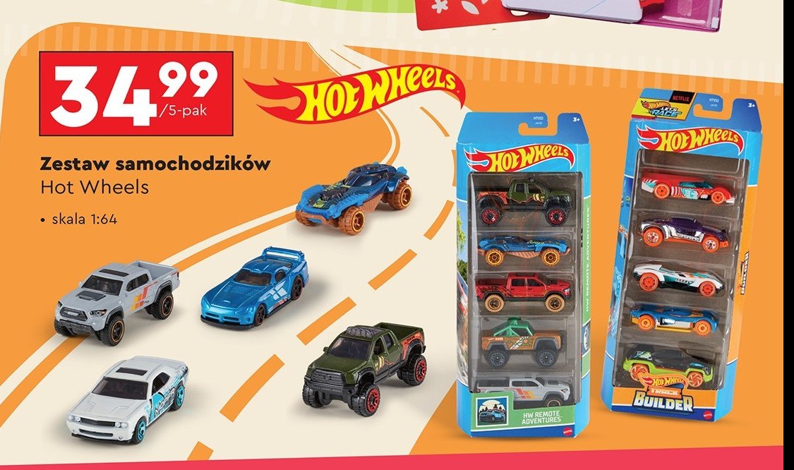 Zestaw aut hot wheels Mattel promocja