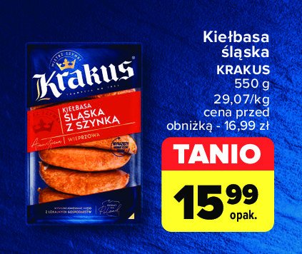 Kiełbasa śląska Krakus animex promocja