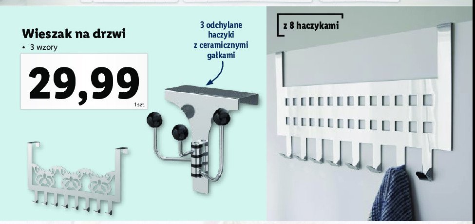 Wieszak na drzwi LIVARNO HOME promocja