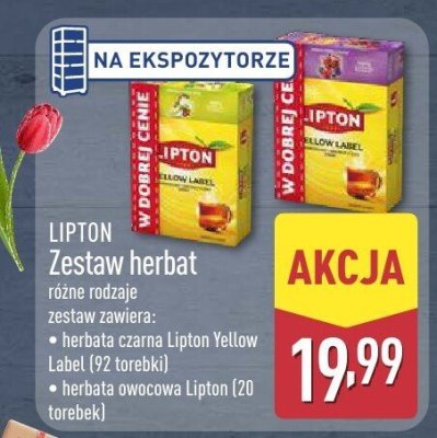 Herbata owocowa  20 torebek promocja w Aldi