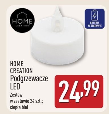 Podgrzewacze LED HOME CREATION promocja w Aldi