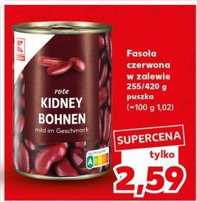 Fasola czerwona w zalewie K-classic promocja