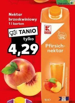 Nektar brzoskwiniowy K-classic promocja