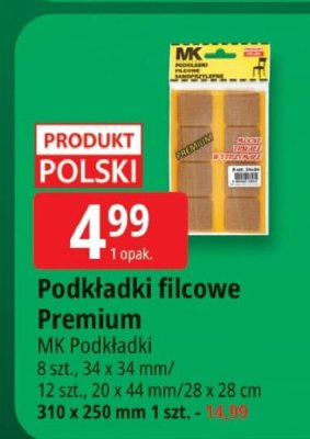 Podkładki filcowe Premium MK Podkładki promocja w Leclerc