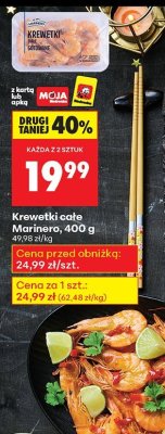 Krewetki całe Marinero 400 g promocja w Biedronka