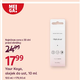 Olejek do ust cynober Your kaya promocja w Rossmann