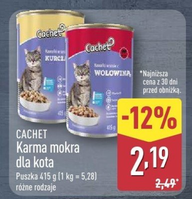 Karma mokra dla kota różne rodzaje promocja w Aldi