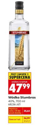 Wódka Stumbras promocja w Biedronka